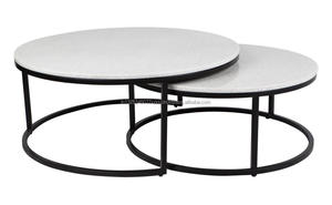 Ensemble de table basse ronde en bois - Product Image 2