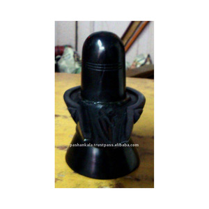 Estatua del Dios Shiva en Mármol Negro - Product Image 1
