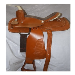 Selle de cheval occidentale en cuir de haute qualité, nouveau Design DD, selle occidentale, vente en gros - Product Image 1