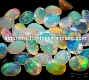 Pierre précieuse d'opale éthiopienne véritable Rainbow Flashy Opale éthiopienne bien polie pierre taillée à facettes au prix de gros - Product Image 5