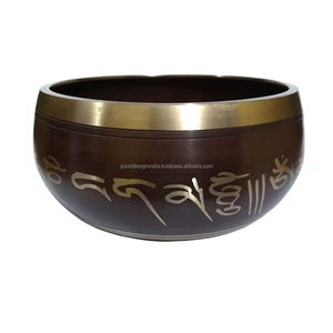 Bol de chant en laiton, métal spirituel, fait à la main, pour la méditation et la guérison du son - Product Image 2