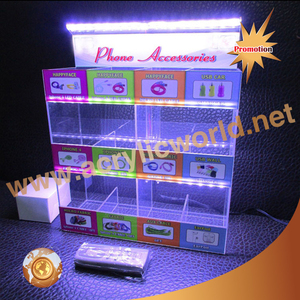 Présentoir d'accessoires de téléphone portable en plastique acrylique à 5 niveaux personnalisé - Product Image 6