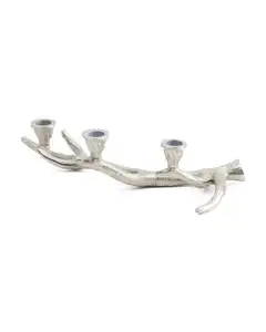 Bougeoir en Nickel Plaqué avec Motif de Bois de Cerf, Poli Brillant, Meilleure Qualité, Design Élégant, Luxe, Vente en Gros, Bougeoir Moderne - Product Image 1