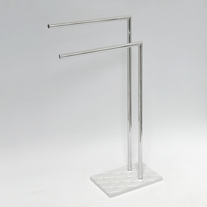 4-Tier Wall Leaning Towel Rack with 2-Tier Movable Hanging Basket - Product Image 4