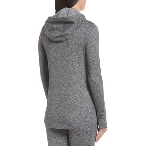 เสื้อมีฮู้ดผ้าฝ้ายน้ำหนักเบาสำหรับผู้หญิงเสื้อออกกำลังกายวิ่งจ๊อกกิ้งโยคะ-กีฬาเสื้อออกกำลังกายสำหรับวิ่งฟิตเนส - Product Image 2