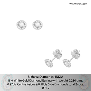 Boucles d'oreilles indiennes diamant - Product Image 6