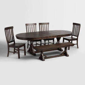 Brooklynn, extensión de hierro antiguo, sala de estar gabinete para, Marrón ovalado para muebles para el hogar - Product Image 6