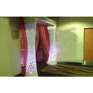 Puerta de bienvenida de cristal de fibra de corte para boda, puerta de bienvenida de boda india - Product Image 1