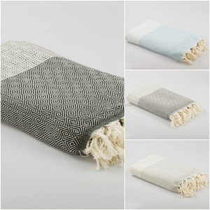 Couverture en coton turc gris Kasikci variété de couleurs disponibles-Couverture de pique-nique ou de plage, couvre-lit, usage multiple Turkiye - Product Image 4