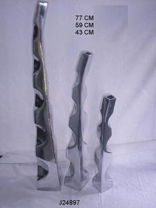 Vente chaude Vase à fleurs de sol en fonte d'aluminium avec bords convexes polonais miroir décor à la maison Vase de sol en métal décoratif pour la maison - Product Image 2