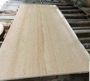 Carreaux de pierre décoratifs en travertin à veinage coupé, remplis de résine transparente, pierre naturelle pour mur, sol, cuisine, extérieur, poli - Product Image 5