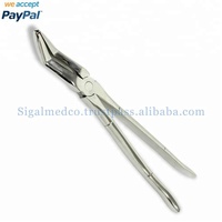 Pince à molaire universelle à quatre racines 19'' en acier inoxydable finition mate, instrument vétérinaire pour l'extraction des dents de cheval Sigal Medco