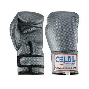 Guantes de boxeo de piel sintética personalizados, de alta calidad, con Logo personalizado - Product Image 1