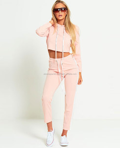 Polyester Fleece Lady Tracksuit Stock Women <b>Red</b> <b>Hoodies</b> Winter OEM Pocket Style Sets Maternity Zipper Backless Color Design Type - Product Image 4