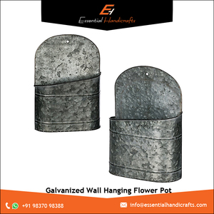 2023 personnalisable métal tenture murale galvanisé jardinières haut de gamme superbe Design pour la maison bureau décor nouveaux Pots de fleurs jardinières - Product Image 4