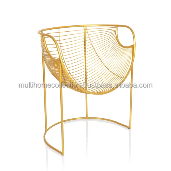 Accessoires de meubles de chaise en métal les plus vendus chaise d'extérieur en fer peint à la main nouvelles chaises de Style nordique en fer pour les fêtes