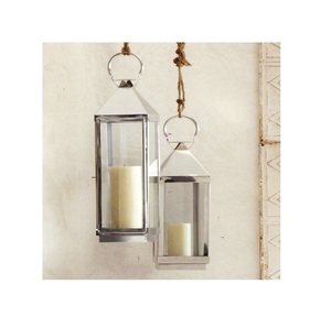 Portavelas de linterna de cristal de aluminio hecho a mano de alta calidad para decoración de hogar, oficina y boda para Navidad - Product Image 4