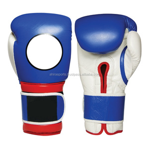 Guantes de boxeo de cuero de alta gama profesional 2017 con espuma EVA para escena deportiva - Product Image 1