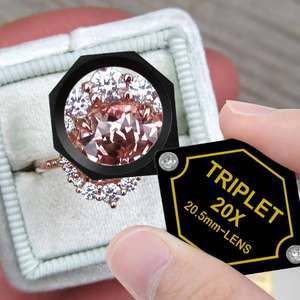 20x ขยาย20.5มม.Jeweler อัญมณี Loupe Triplet เครื่องประดับ Optical Hobbyist แสตมป์และเหรียญ (บรรจุภัณฑ์ OEM ม) - Product Image 2