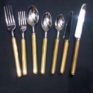 Ensembles de couverts en laiton New Leaf Design pour la maison, le restaurant et le bar de l'hôtel et les fêtes de mariage - Product Image 2