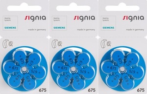 A675เครื่องช่วยฟังแบตเตอรี่ Signia 1.4โวลต์280มิลลิแอมป์ชั่วโมงสังกะสีเซลล์อากาศฟรีปรอทจากเยอรมนีที่มีคุณภาพสูงหุ้นสด - Product Image 3