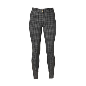 Pantalones de montar a caballo a cuadros para mujer, pantalones de asiento completo, mono de nailon ecuestre indio con estampado de silicona, tipo de camisa de cuero - Product Image 3