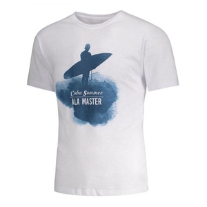 Nueva Llegada, Camiseta de Punto Personalizada con Estampado por Transferencia, Cuello Redondo, Manga Corta para Hombre, 100% Algodón Peinado Anillado - Product Image 6