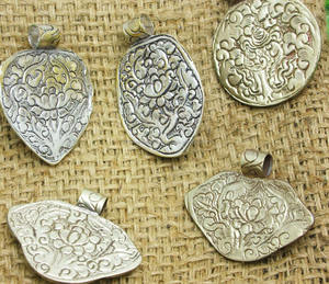 Nep — pendentif Vintage de pierres précieuses, vente en gros de pierres turquoises et ambrées, style Boho, vente en gros, nouvelle mode - Product Image 2