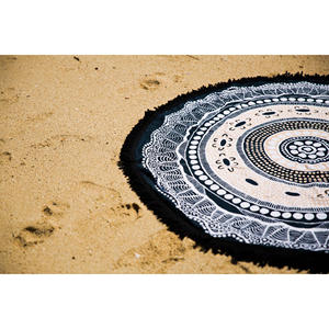 Toalla de playa redonda de Turquía, directa de fábrica, toallas Roundie OEM colores y diseño personalizados aceptados Turkiye - Product Image 4