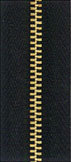 Venta al por mayor de cremallera de cierre automático abierto de oro rosa de primera calidad de la marca OZL con dientes de metal de latón de longitud 100 para chaquetas de cuero - Product Image 3
