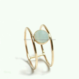 แหวนชุบทองสำหรับผู้หญิงทันสมัยดีไซน์เนอร์สำหรับผู้หญิงแหวนนิ้วมือประดับอัญมณีอัลลอยทันสมัย - Product Image 2