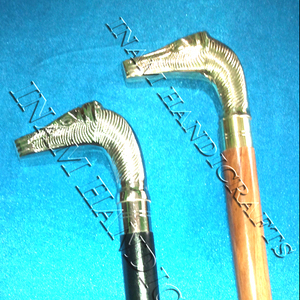 Bastones de madera hechos a mano para caminar, cantos de madera con mango de latón decorativo, hermoso y de diseño - Product Image 2