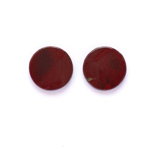 12mm forma de moneda redonda plana Natural suave rojo Mookaite jaspe calibrado curación piedra preciosa suelta para la fabricación de joyas mayorista - Product Image 1