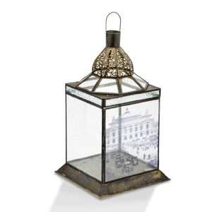 Handmade <b>Large</b> Moroccan <b>Candle</b> <b>Lantern</b> for Home Office Wedding Decor Stylish Iron and Glass Design Inspired by Ins Style - Product Image 5