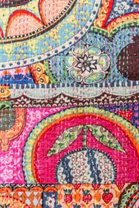 ผ้าควิลท์คอตตอนพิมพ์ลายเย็บด้วยมือผ้าควิลท์ทำมือจากอินเดียปรับแต่งบริการได้ - Product Image 4