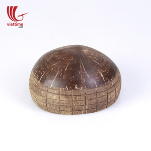 Cuencos Artísticos Naturales Ecológicos de Cáscara de Coco Hechos a Mano, Tamaño Personalizado, Venta al por Mayor - Artesanía Viettime - Product Image 2