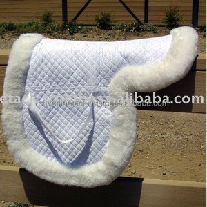 แผ่นรองอานม้าหนังแกะพร้อมซับในผ้า - Product Image 2