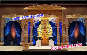 Dulhan mariage fibre Mandap mariage indien Shahi Maharaja Mandap conception différente mariage Mandaps fabricant australie - Product Image 6