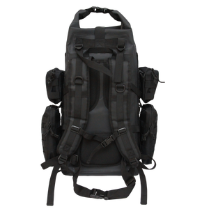 กระเป๋าเป้สะพายหลังสำหรับปีนเขาและกลางแจ้งสีดำ40L กันน้ำ PVC ความจุมากเป็นพิเศษพร้อมโลโก้ตามสั่ง - Product Image 2