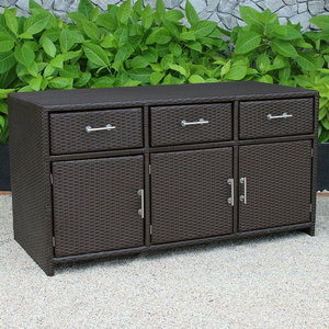 Gabinete de mimbre de PE de último diseño para almacenamiento - Product Image 1