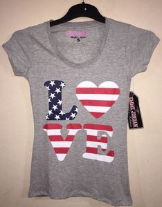100% Export Quality Branded Label Women's Cotton T-Shirt S-XL Short Sleeve Front Printed Fancy Design for Spring Season - Product Image 1