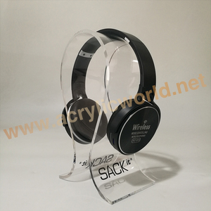 Soporte de exhibición para auriculares acrílico en forma de U personalizado - Product Image 4