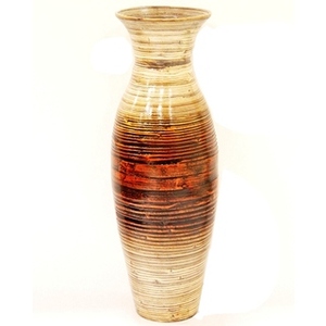 Vase en bambou avec tête rotative, pour peinture à la main naturelle - Product Image 3