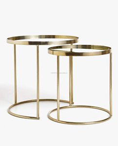 Table latérale d'intérieur en marbre, nid imitation marbre - Product Image 6