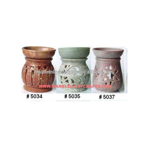 White Soapstone Aroma <b>Oil</b> <b>Burner</b> , Aroma <b>Fragrance</b> <b>Oil</b> Diffusers - Product Image 1