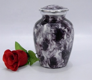 Fabricant Vente directe d'usine en aluminium à bas quantité minimale de commande Petite urne de crémation populaire Design fait main Impression personnalisable - Product Image 1