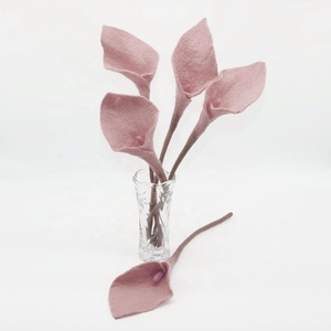 NZ Wool Felt Flowers Hand-Felted Nepalese Women Artisans Eco-Friendly Festive Home <b>Decor</b> Souvenir Crafts Gifts <b>Decorative</b> Plants - Product Image 6