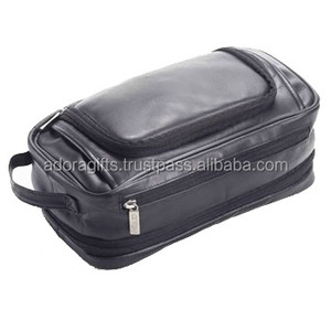 Venta caliente de cuero genuino bolso cosmético/zip lock bolsas de cosméticos de cuero/damas cosméticos promocionales bolsas para las mujeres - Product Image 1
