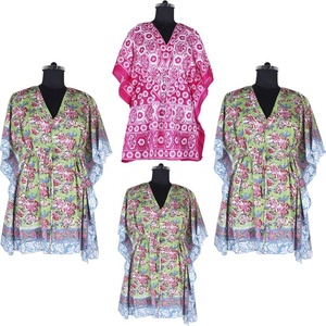 Caftanes cortos de verano estampados de talla grande para mujer, vestido de diseño de fiesta africano, ropa de mujer de alta calidad, caftán corto, vestido de señora - Product Image 2