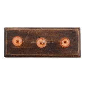 ราวแขวนผ้า,ตะขอแขวนเสื้อโค้ทแขวนผนังสีชมพูไม้ตกแต่งแบบใช้ซ้ำได้กระเป๋าใส่หมวกสารพัดประโยชน์สำหรับงานหนักปี WHK-1044 - Product Image 1